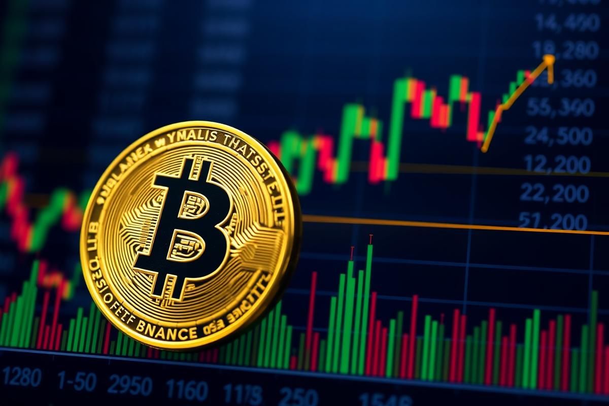 กราฟ Bitcoin แสดงการทะลุราคา พร้อมข้อมูลกิจกรรม Taker บน Binance