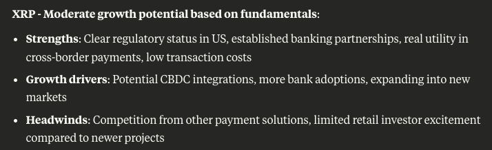 Claude วิเคราะห์พื้นฐานความแกร่งของ XRP