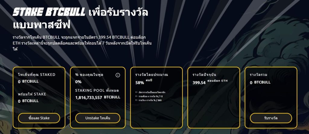 Staking รางวัลแบบไดนามิก