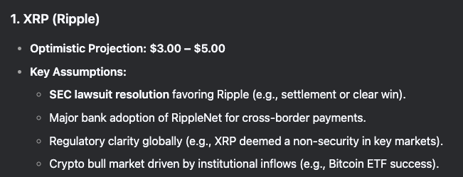 DeepSeek คาดการณ์ราคา XRP