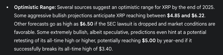 Gemini AI คาดการณ์ราคา XRP