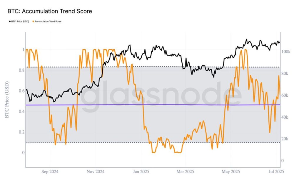 BTC Accumulation Trend Score 2