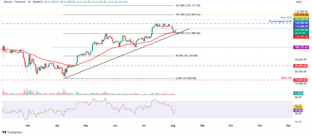BTC/USDT daily chart 