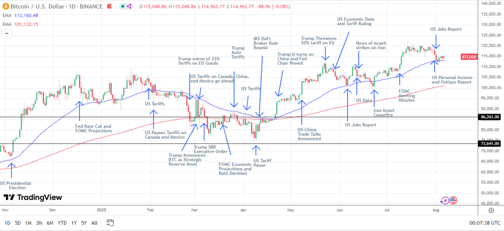 BTCUSD – Daily Chart – 070825