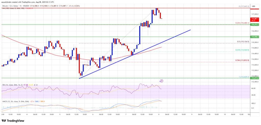 กราฟราคา BTC/USD