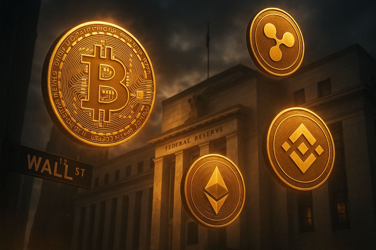 Bitcoin Ethereum XRP BNB ลอยเหนือ Wall Street และ Federal Reserve