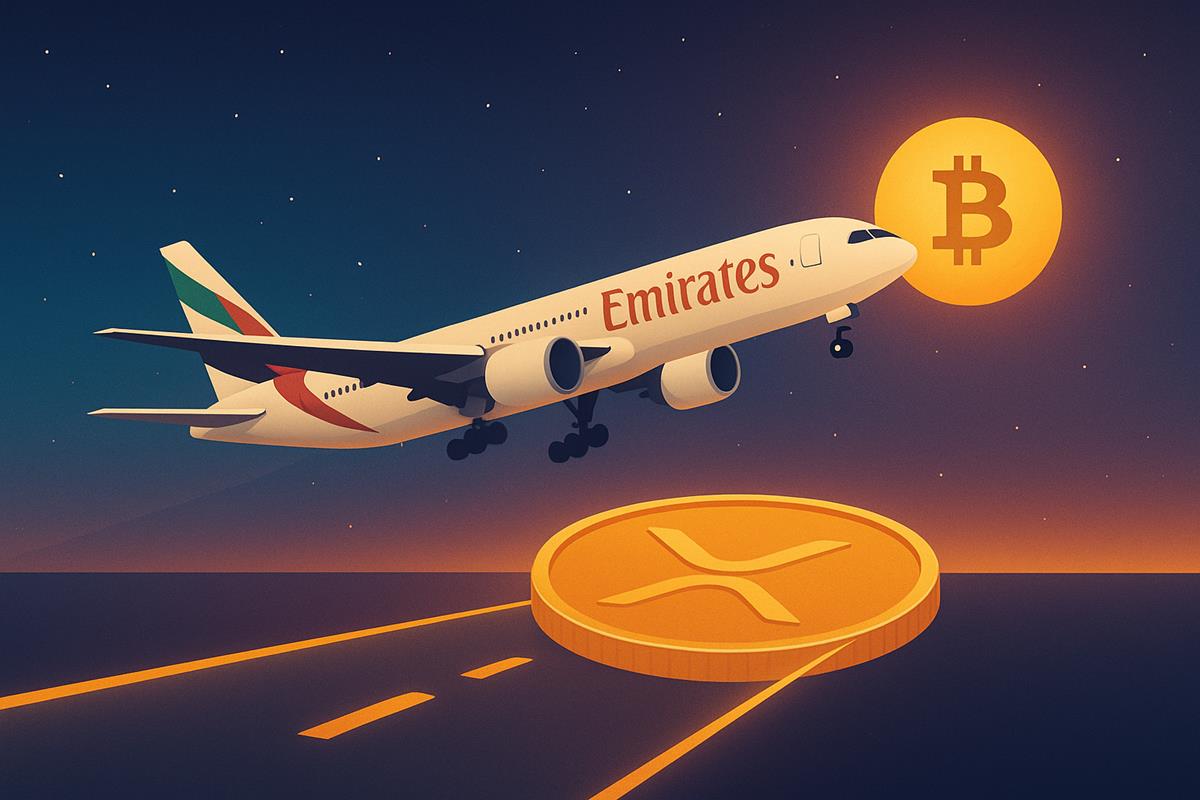 Emirates เปิดรับชำระค่าตั๋วด้วย XRP และ Bitcoin ปี 2026