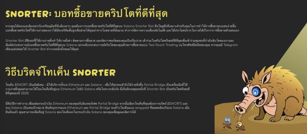 Snorter วิธีบริดจ์โทเค็น