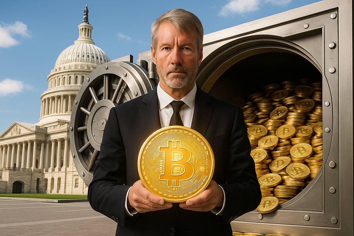 Michael Saylor ถือ Bitcoin หน้ารัฐสภาสหรัฐกับคลังสำรอง