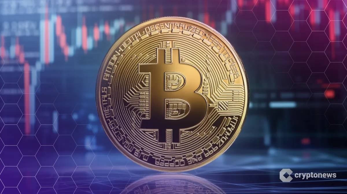 เหรียญ Bitcoin กับกราฟคริปโตผันผวน