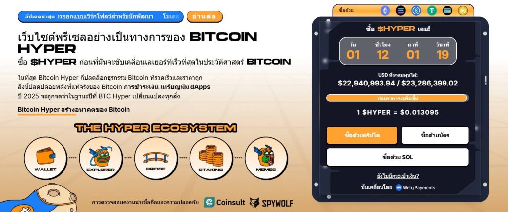 Bitcoin Hyper เหรียญ Layer-2