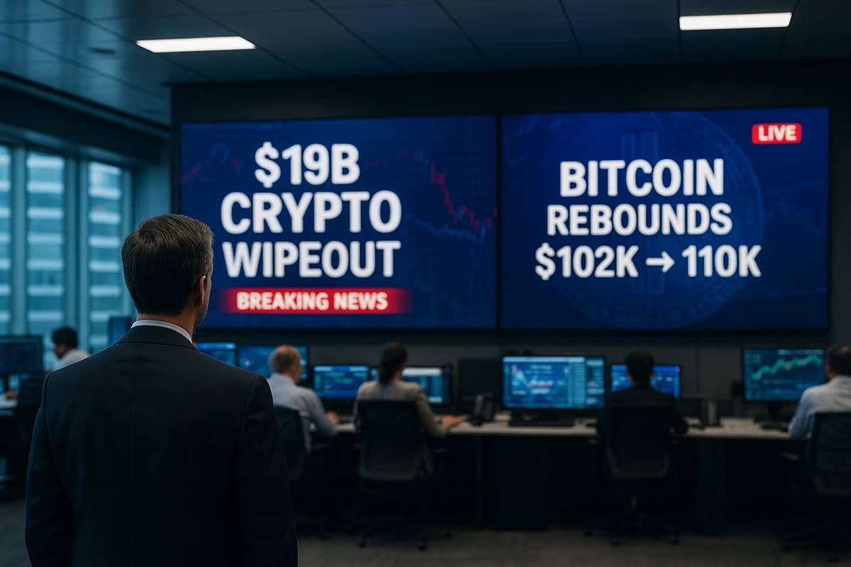 ห้องข่าวรายงานตลาดคริปโตล่ม 1.9 หมื่นล้าน Bitcoin ฟื้นตัว