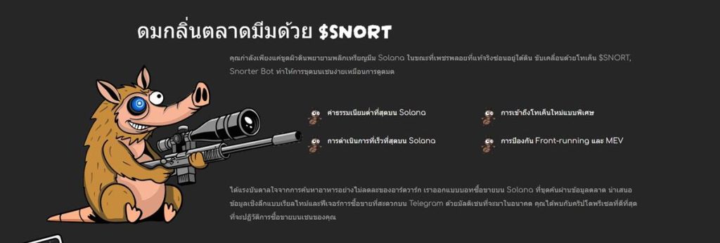 Snorter Bot บอทเทรด Solana