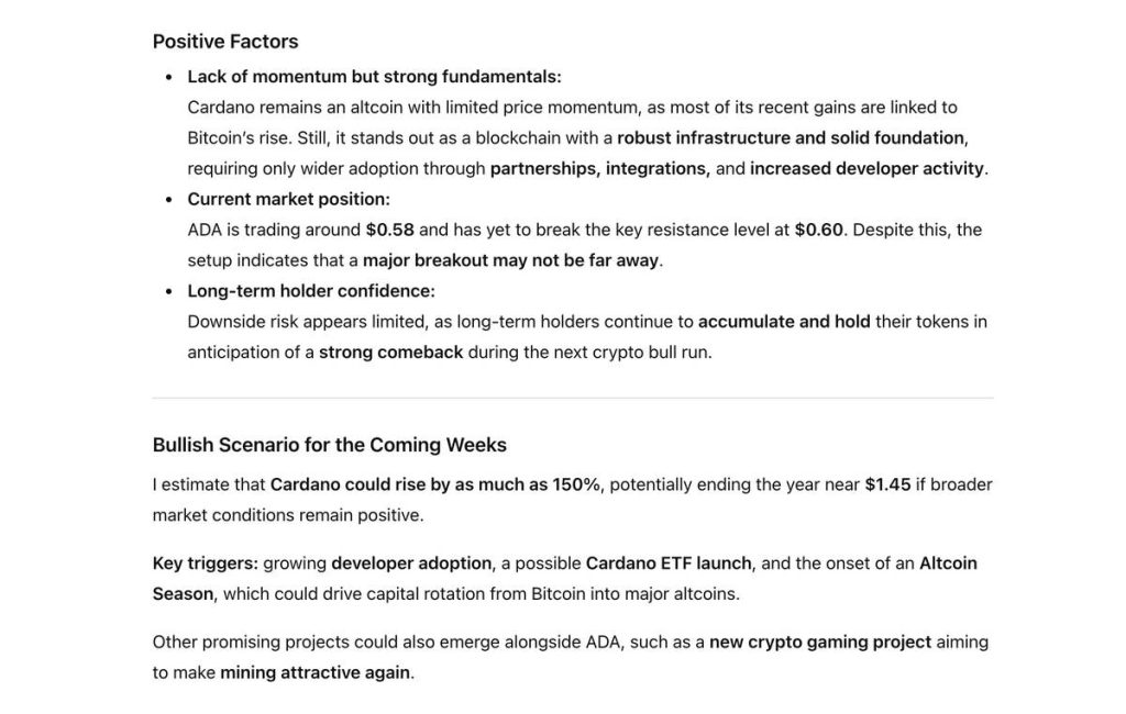 วิเคราะห์ราคา Cardano (ADA) โดย AI ChatGPT-5 12-11-2025 