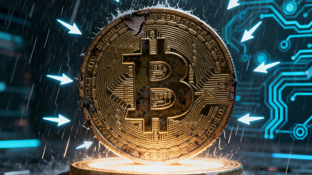 ภาพ Bitcoin (BTC) ท่ามกลางปัจจัยลบที่ทำให้ราคาปรับตัวลง