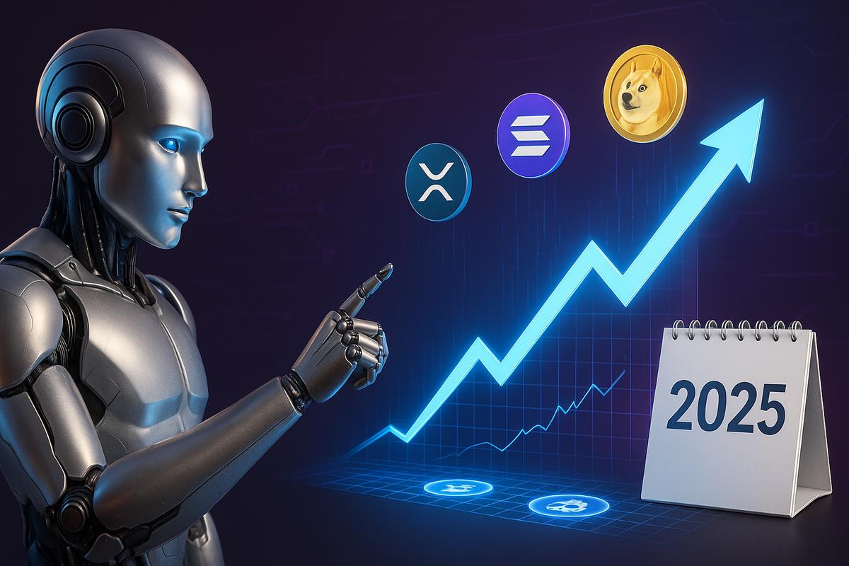 AI Claude คาดการณ์ราคา XRP, Dogecoin, SOL ใหม่ว่าอย่างไรก่อนจบ 2025