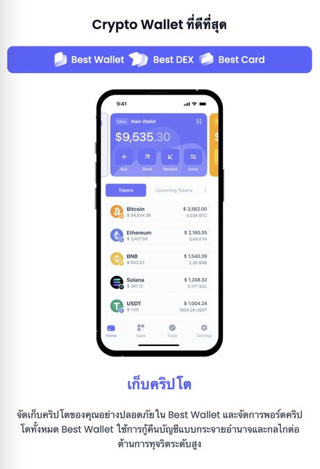 Best Wallet กระเป๋าเงินมือถือที่ดีที่สุดสำหรับเก็บ BTC, ETH, XRP และอื่น ๆ ท่ามกลางกระแส XRP ETF มาแรงแซงทางโค้ง