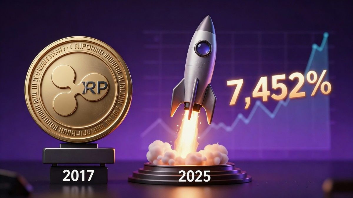 เปรียบเทียบการเติบโตของ XRP ระหว่างปี 2017 และ 2025 12-12-2025