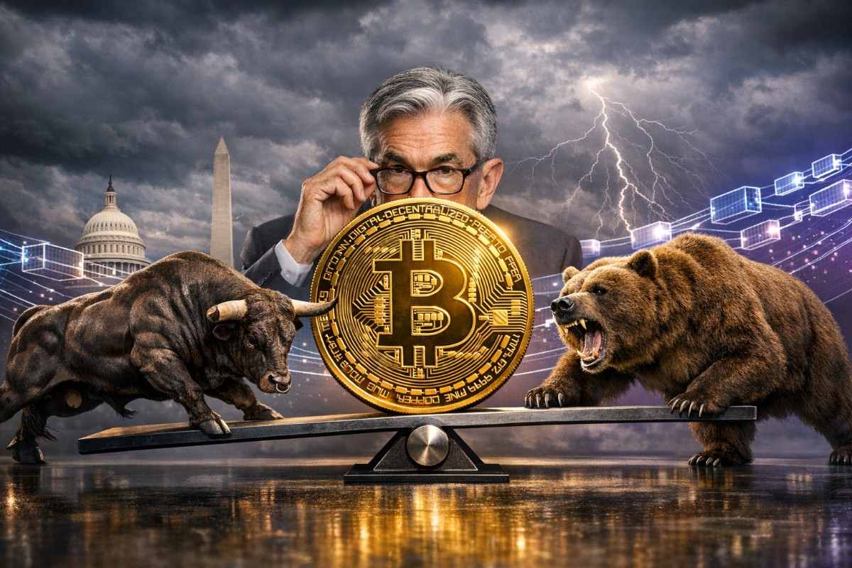 เหรียญบิตคอยน์บนชิงช้าระหว่างวัวและหมีในวอชิงตันดีซี 2026-01-12