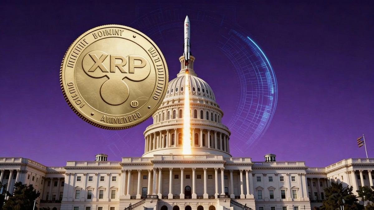 เหรียญ XRP ทะยานขึ้นเหมือนจรวดหน้าตึกรัฐสภา 2026-01-14