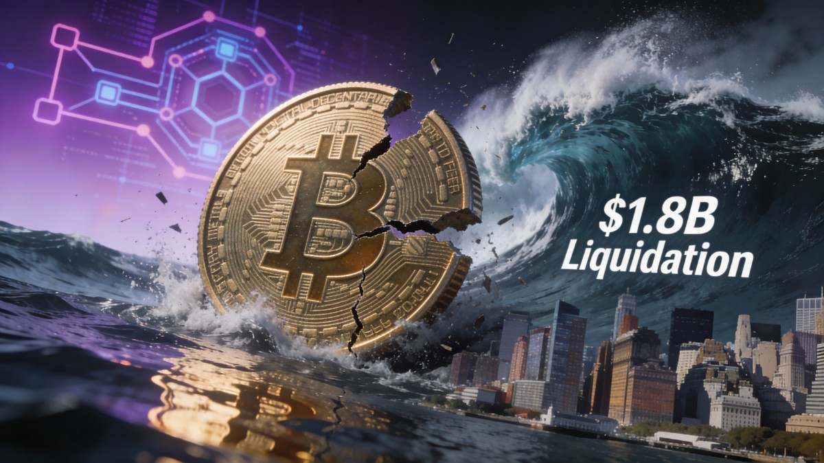 เหรียญ Bitcoin แตกขณะคลื่นยักษ์เข้าถล่มเมืองการเงิน 2026-01-21