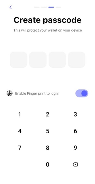 ตั้งรหัสผ่านส่วนตัว ด้วย Best Wallet