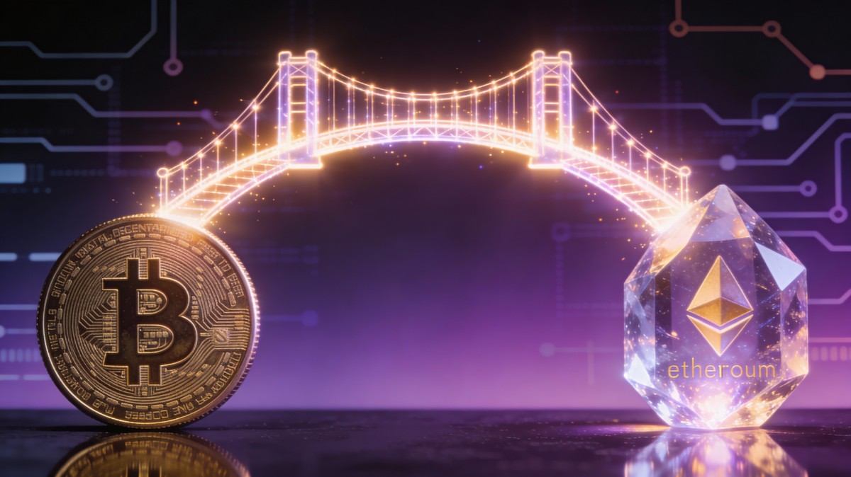 สะพานคริปโตส่องสว่างเชื่อมเหรียญ Bitcoin กับคริสตัล Ethereum 2026-01-22