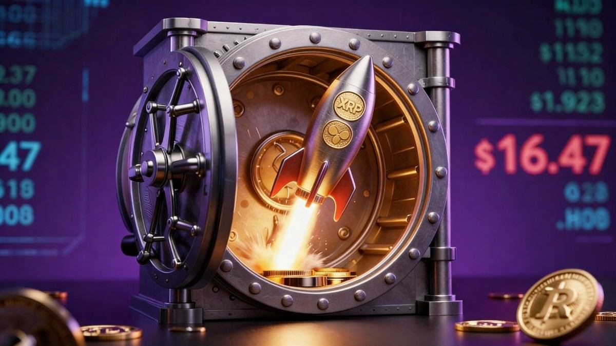 เหรียญ XRP เปล่งประกายจากตู้เซฟธนาคารเหมือนจรวด 2026-01-23