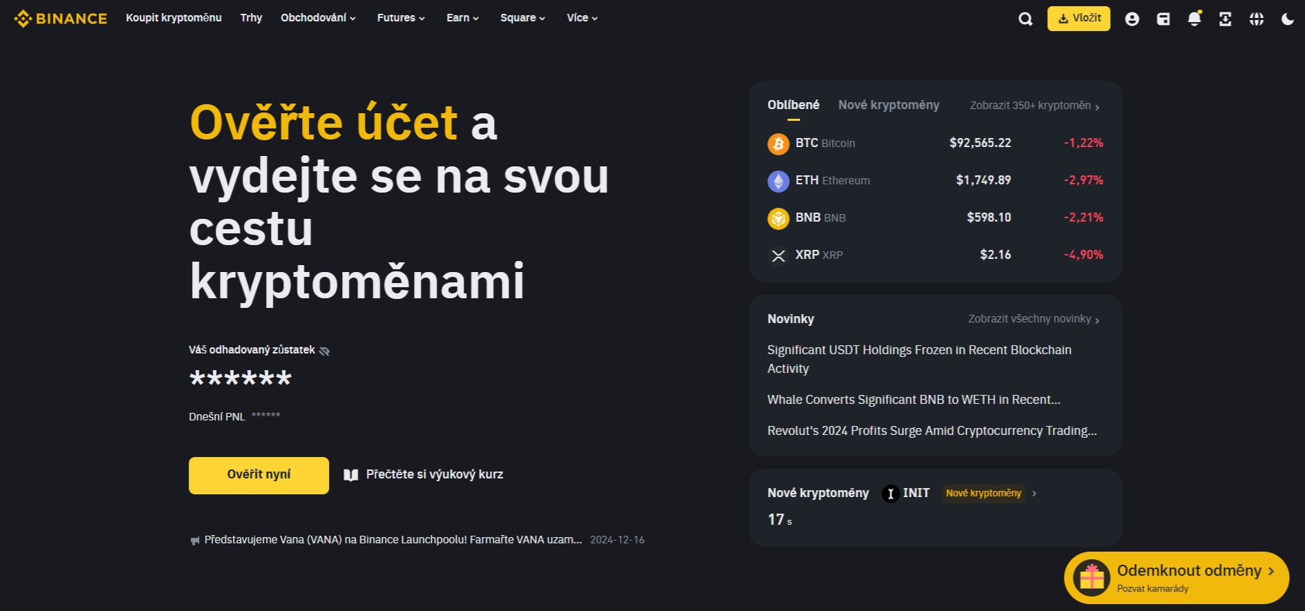 Binance přihlášení - Inovativní a přehledná platforma, kterou využívá přes 270 milionů uživatelů