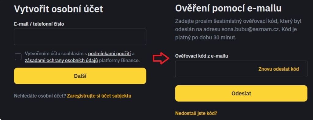 Binance registrace - Jednoduché a rychlé vytvoření účtu