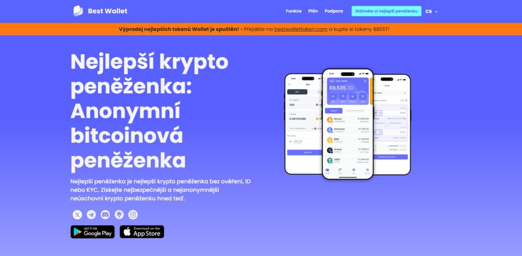 Best Wallet představuje zajímavou možnost, jak koupit bitcoin anonymně