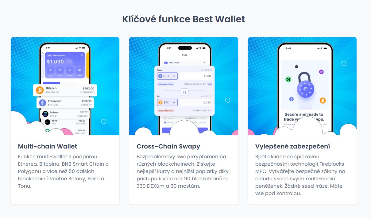 Best Wallet má v plánu rovněž i zavedení dalších klíčových funkcí
