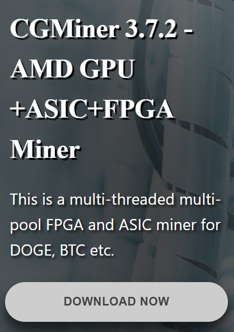 K těžbě bitcoinu potřebujete také specializovaný software. Zdroj: cgminer.info