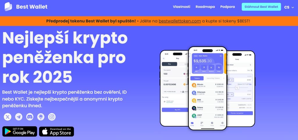 Best Wallet je vhodnou volbou pro ukládání kryptoměn, jako je pump.fun token