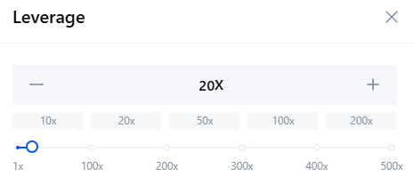 Výběr finanční páky na krypto burze MEXC
