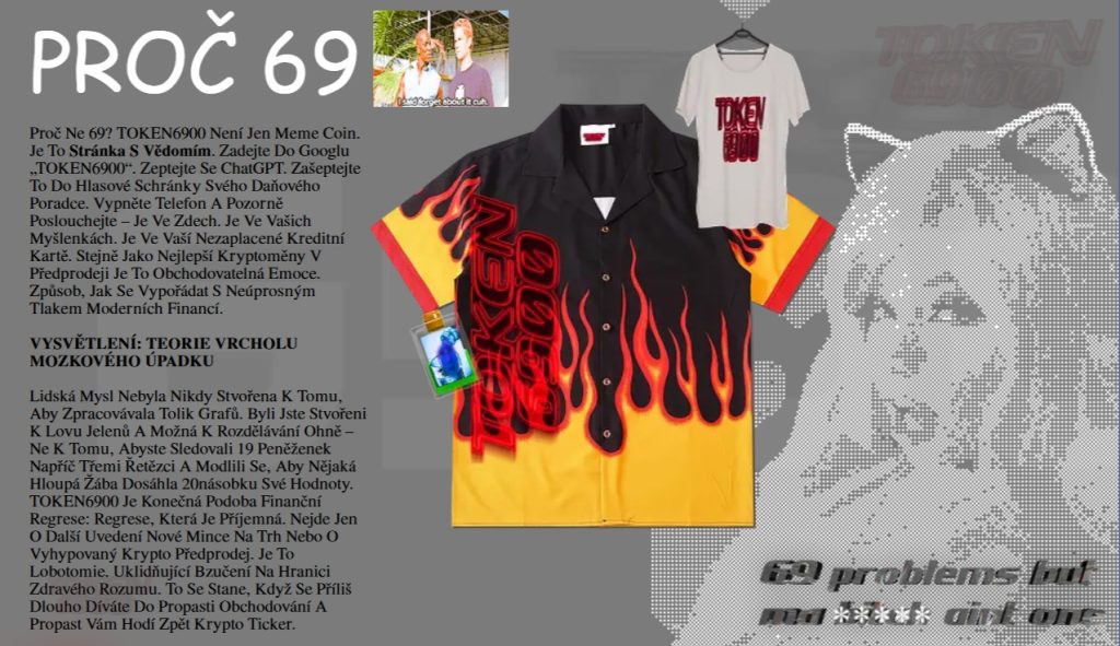TOKEN6900 není jen meme coin. Je to totiž stránka s vědomím.