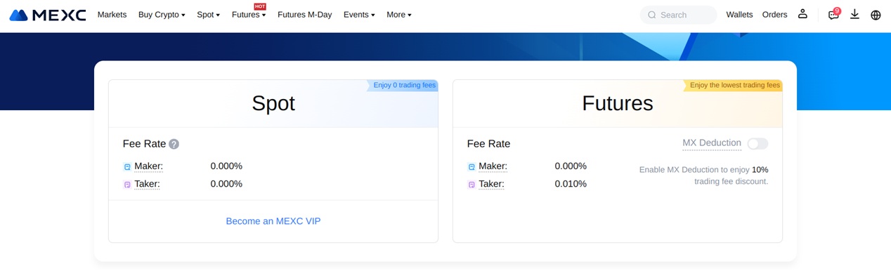 Krypto burza MEXC je známá svými nízkými poplatky