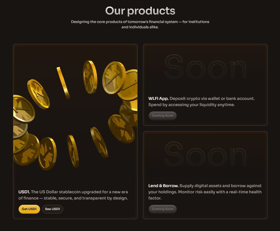 Připravované DeFi funkce World Liberty Financial