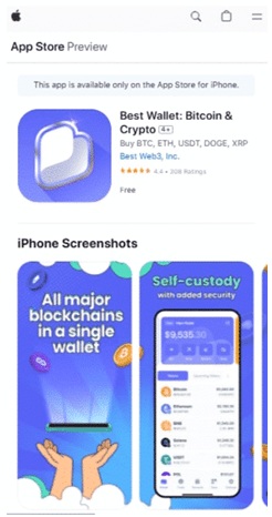 Aplikaci Best Wallet je možné si jednoduše stáhnou v Google Play nebo App Store