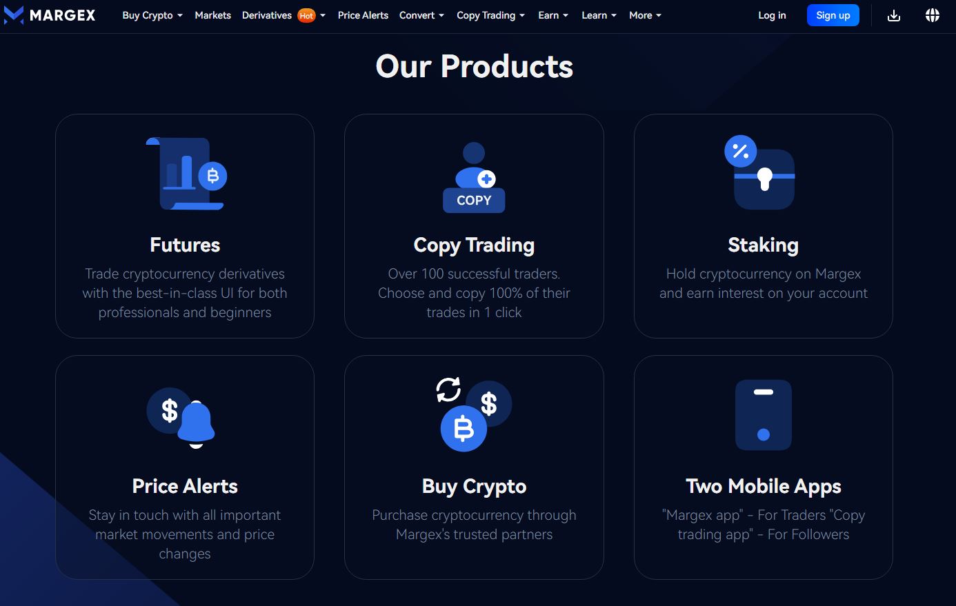 Nabídka burzy Margex