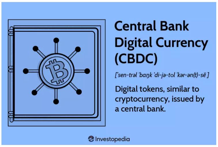 CBDC jsou digitální formou peněz vydanou centrální bankou.