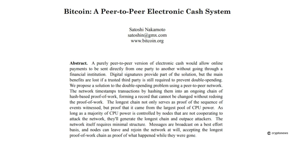 Whitepaper Bitcoinu spatřil světlo světa v roce 2008.
