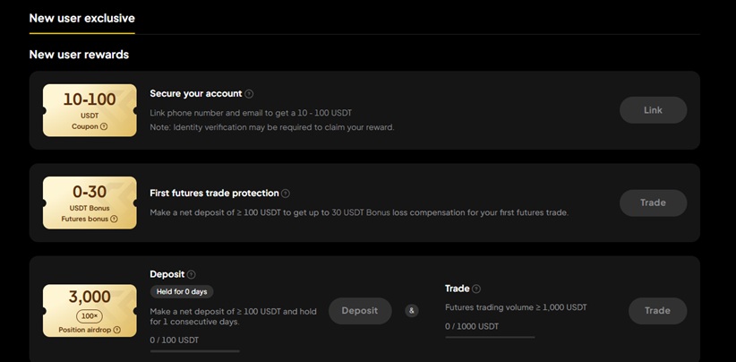 Odměny na platformě WEEX pro nové uživatele