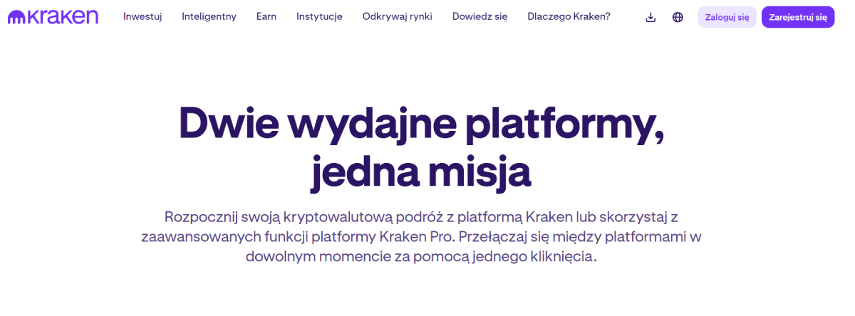 kraken najlepsze giełdy krypto