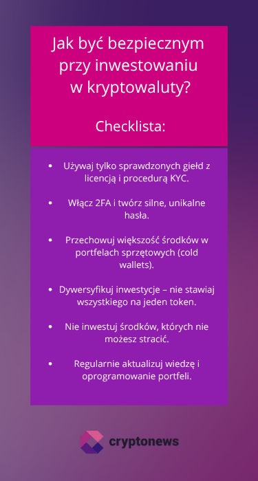 bezpieczne inwestowanie w kryptowaluty