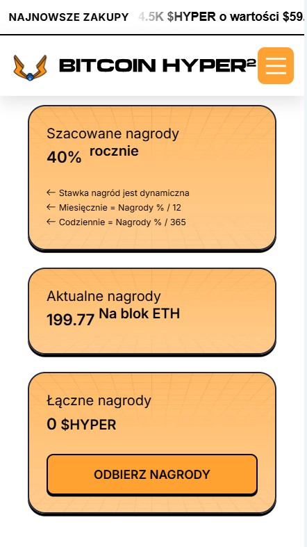 Bitcoin Hyper staking