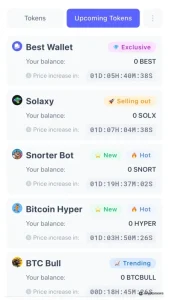 best wallet upcoming tokens