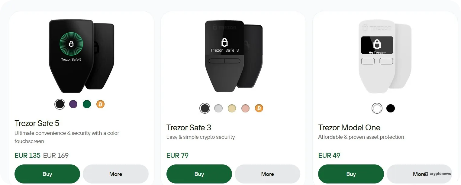 legjobb kripto pénztárcák - Trezor