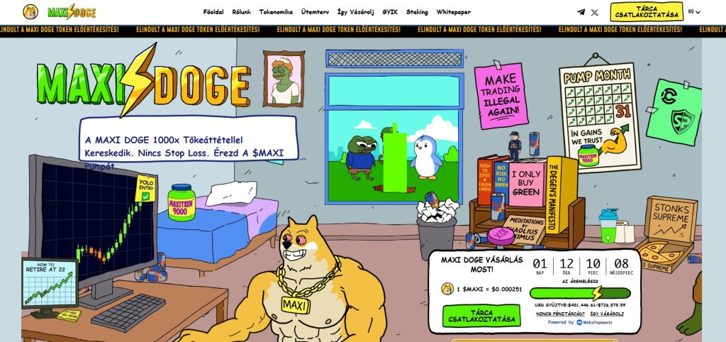 maxi doge eloertekesites