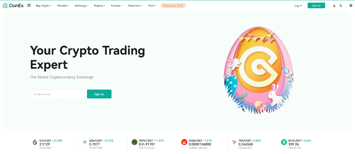 CoinEX kripto copy trading